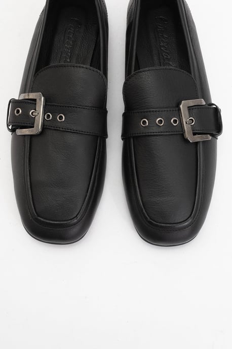 Jade Leder Flach Loafer Damen - Image 2