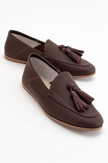 Mona Weich Leder Quaste Loafer Damen - Image 1