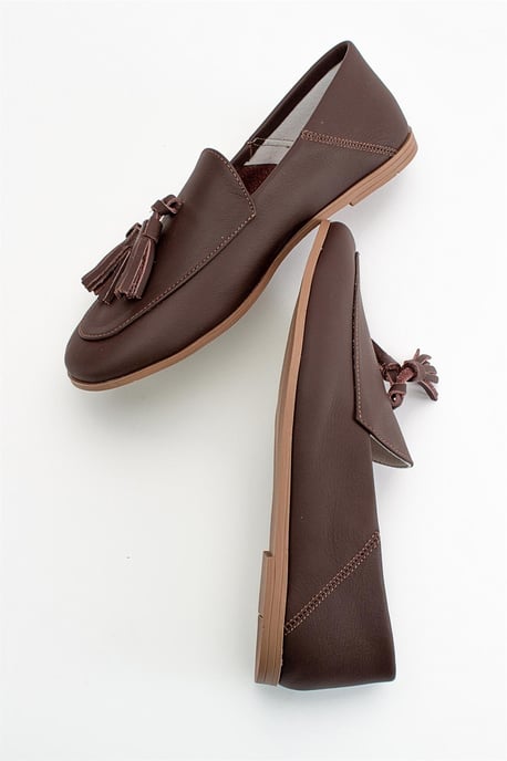 Mona Weich Leder Quaste Loafer Damen - Image 4