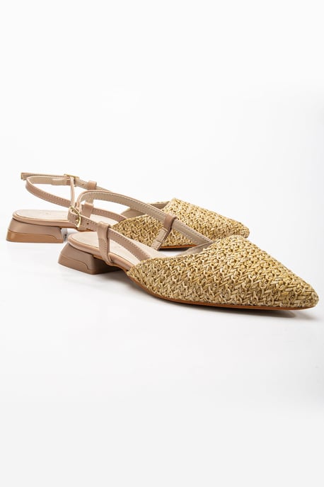 Riley Gewebt Slingback Flache Schuhe - Image 3