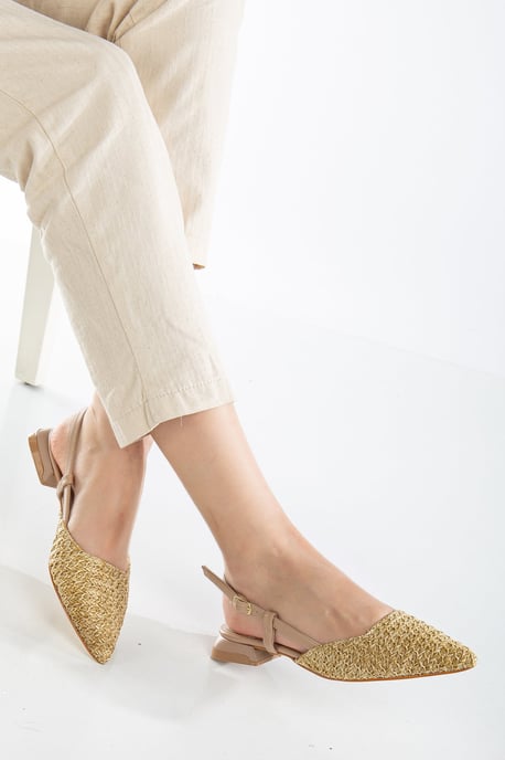 Riley Gewebt Slingback Flache Schuhe - Image 4