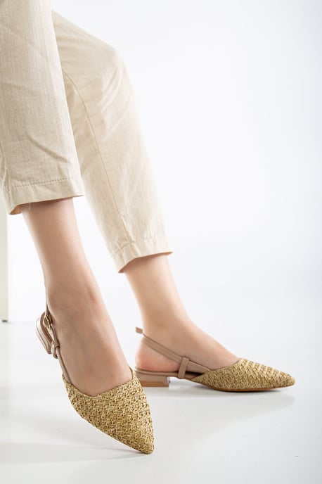 Riley Gewebt Slingback Flache Schuhe - Image 5