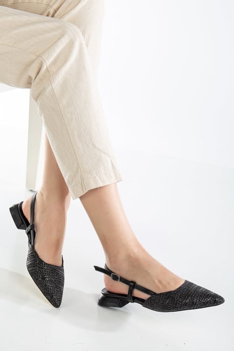 Riley Gewebt Slingback Flache Schuhe - Image 4