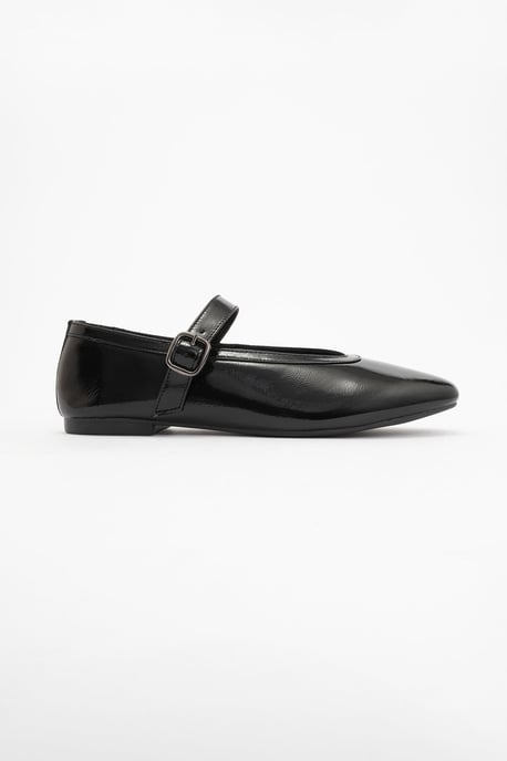 Matilda Leder Mary Jane Flache Schuhe - Image 2