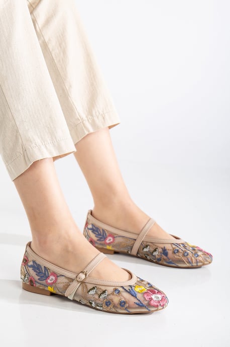 Fauna Mesh Mary Jane Flache Schuhe - Image 3
