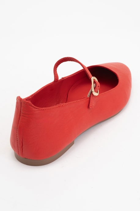 Lara Leder Mary Jane Flache Schuhe - Image 3