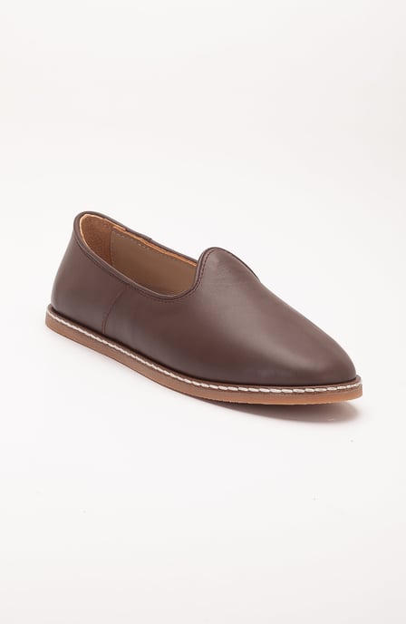 Dalya Leder Slip-On Flache Schuhe Damen - Image 1