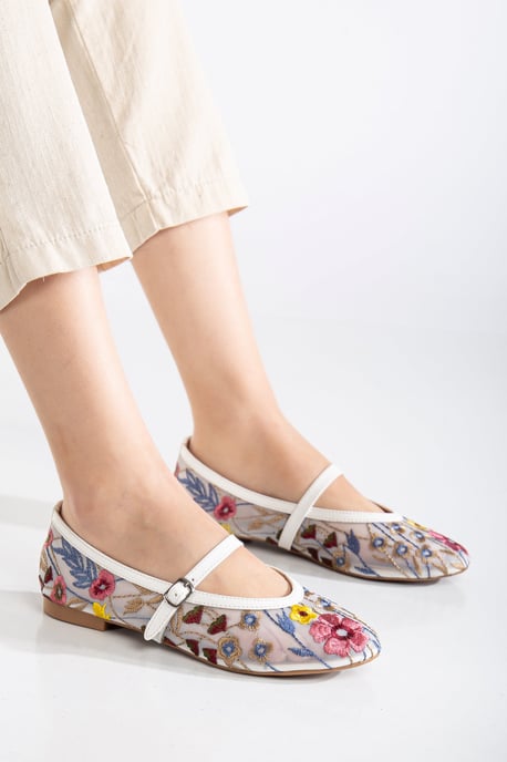 Fauna Mesh Mary Jane Flache Schuhe - Image 3