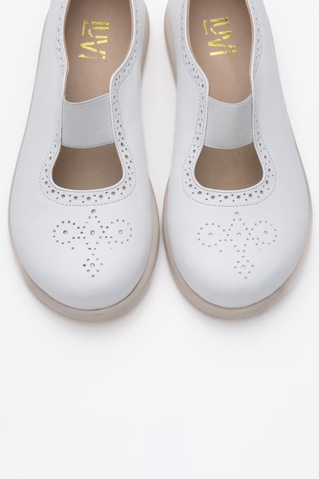CHELLE Elastisch Leder Flach Damen - Image 3