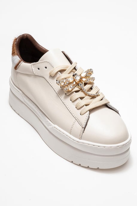 Laren Leather Buckle Turnschuhe Women - Image 1