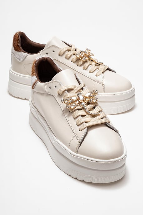 Laren Leather Buckle Turnschuhe Women - Image 2