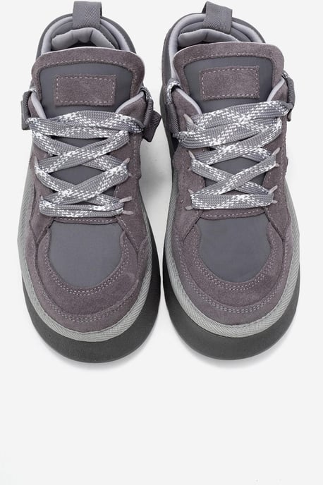 Riven Leder Plateau Turnschuh Damen - Image 3