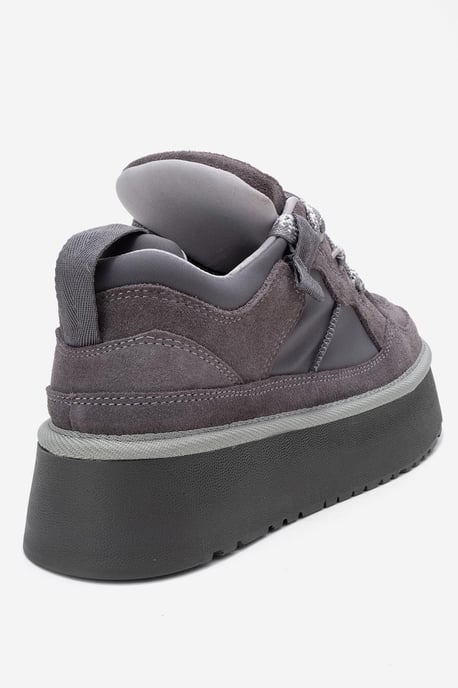 Riven Leder Plateau Turnschuh Damen - Image 5