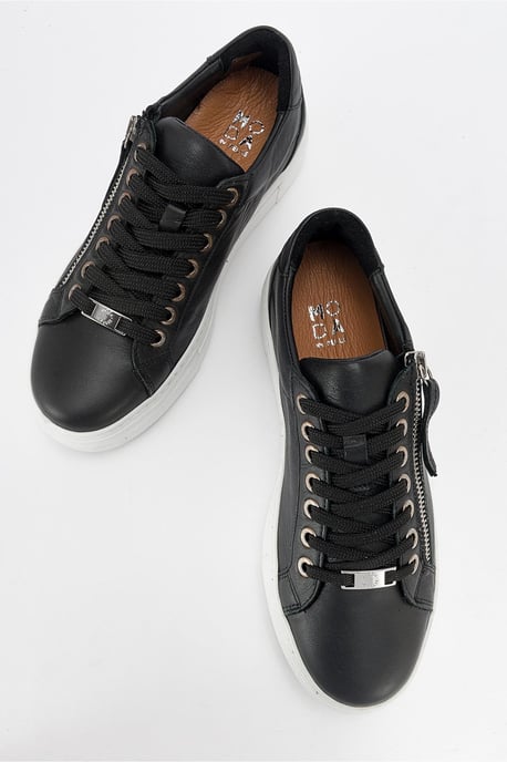 Beryl Leather Zip Turnschuh Women - Image 2