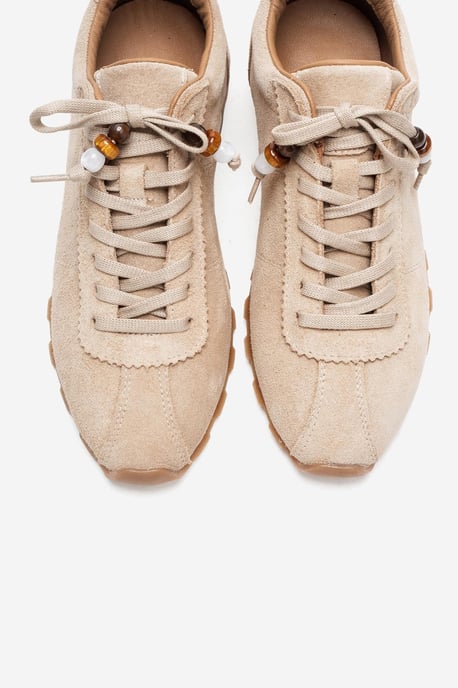Brea Leder Verzierte Turnschuh Damen - Image 3
