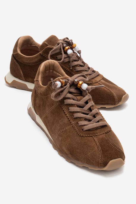 Brea Leder Verzierte Turnschuh Damen - Image 2
