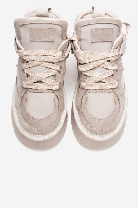Riven Leder Plateau Turnschuh Damen - Image 3