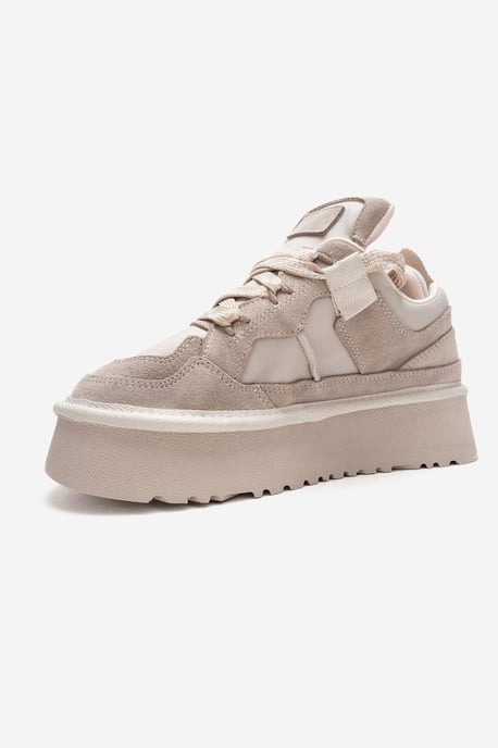 Riven Leder Plateau Turnschuh Damen - Image 4