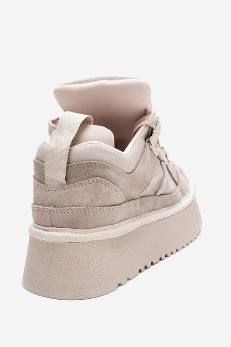 Riven Leder Plateau Turnschuh Damen - Image 5