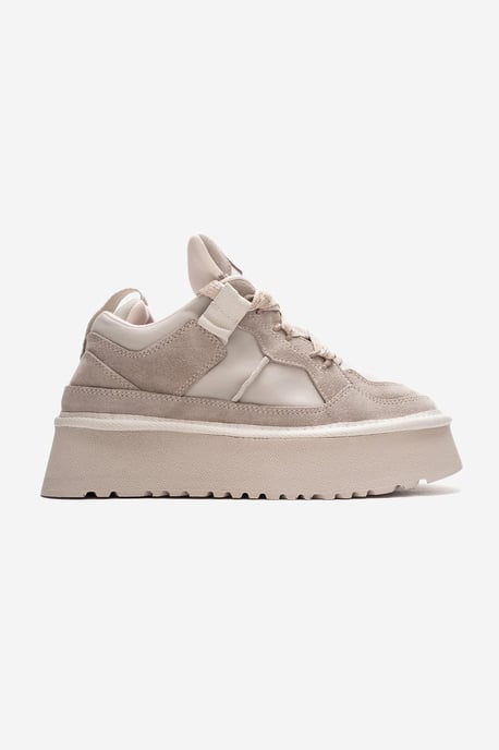Riven Leder Plateau Turnschuh Damen - Image 6