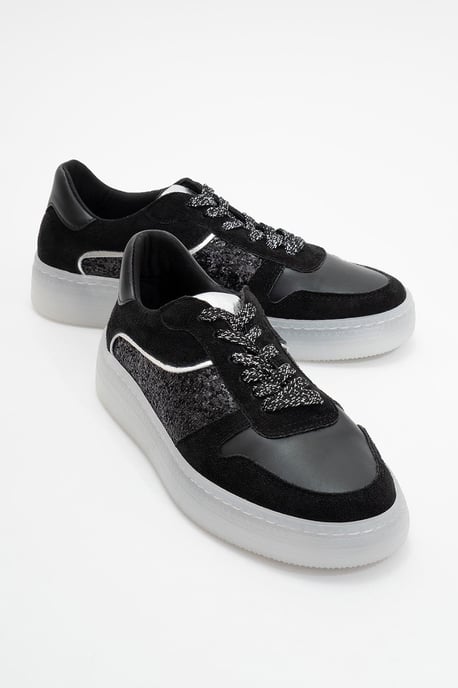 Felipe Glitzer Leder Turnschuhe Damen - Image 1