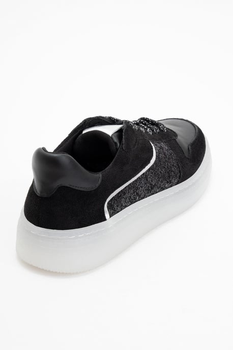 Felipe Glitzer Leder Turnschuhe Damen - Image 3