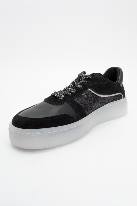 Felipe Glitzer Leder Turnschuhe Damen - Image 4