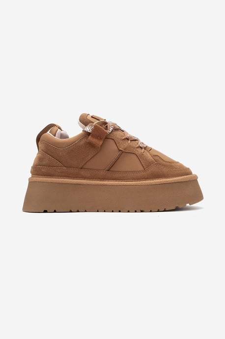 Riven Leder Plateau Turnschuh Damen - Image 6