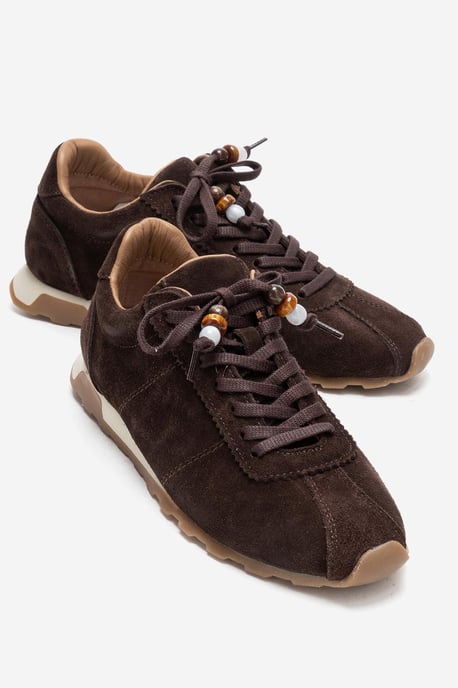 Brea Leder Verzierte Turnschuh Damen - Image 2