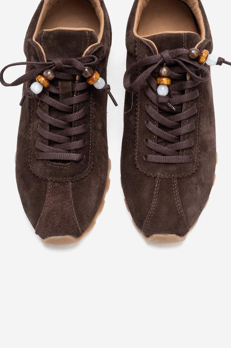 Brea Leder Verzierte Turnschuh Damen - Image 3
