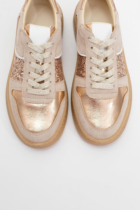 Felipe Glitzer Leder Turnschuhe Damen - Image 2