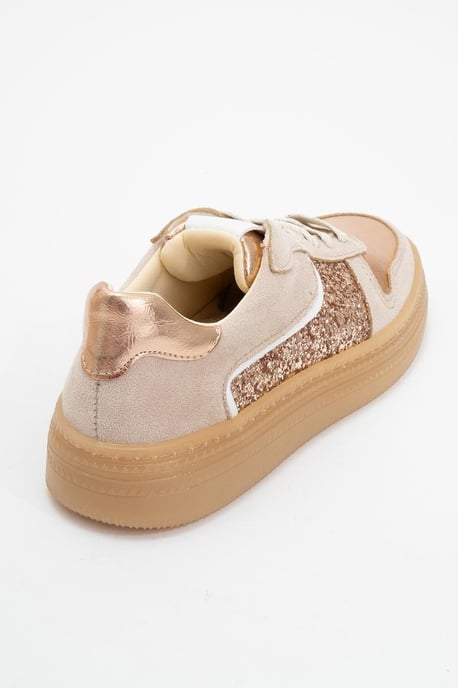 Felipe Glitzer Leder Turnschuhe Damen - Image 3