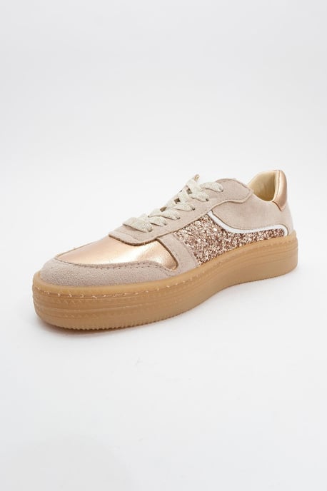 Felipe Glitzer Leder Turnschuhe Damen - Image 4