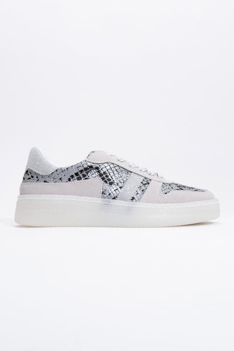 Prologue Rexie Glitzersneaker für Damen - Silber - Image 5