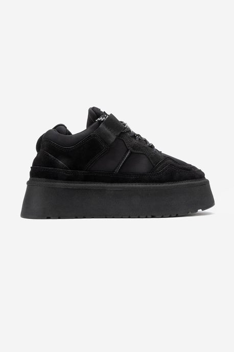 Riven Leder Plateau Turnschuh Damen - Image 6