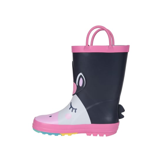 Mountain Warehouse - Einhorn Gummistiefel für Kinder (Dunkelblau) - Image 3