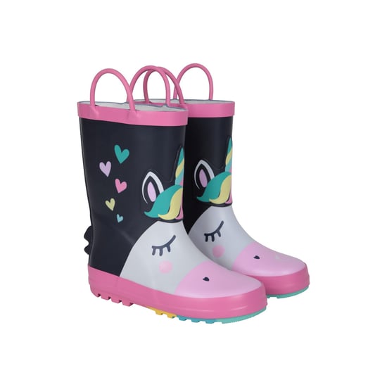 Mountain Warehouse - Einhorn Gummistiefel für Kinder (Dunkelblau) - Image 4