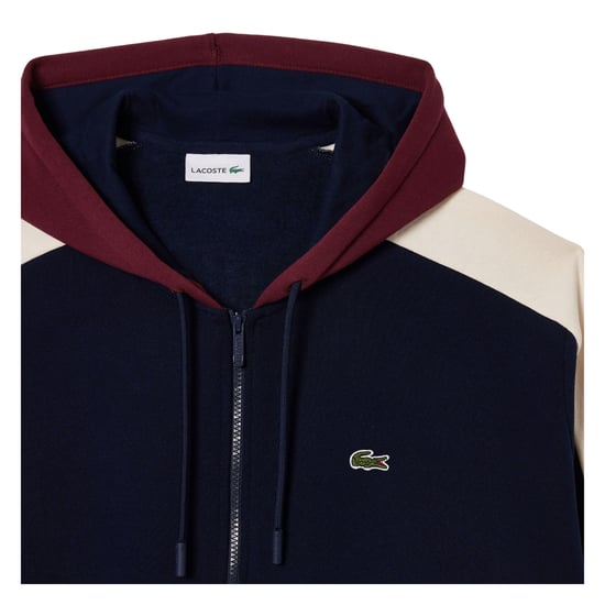 Lacoste - Kapuzenpullover für Herren, Durchgehender Reißverschluss (Marine) - Image 4