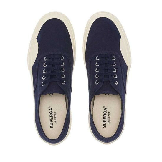 Superga - "2430 Deck" Sneaker für Herren/Damen Unisex, Canvas (Marine/Naturweiß) - Image 3