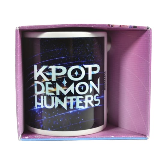 K-Pop Demon Hunters - Kaffeebecher, Logo (Weiß/Blau) - Image 3