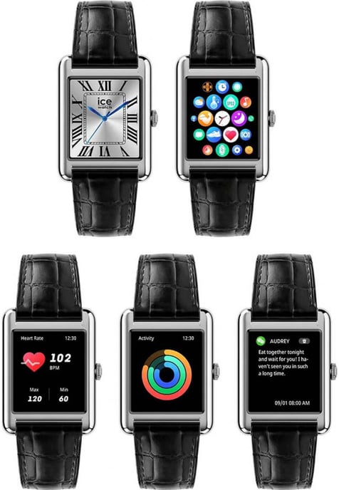 Ice Watch Ice Smart Tk 2.0 - Silver - Black Croco Schwarz Unisex Armbanduhr 025380 - - Image 4