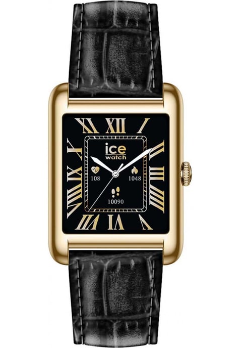Ice Watch Ice Smart Tk 2.0 - Gold - Black Croco Schwarz Unisex Armbanduhr 025285 - - Image 1