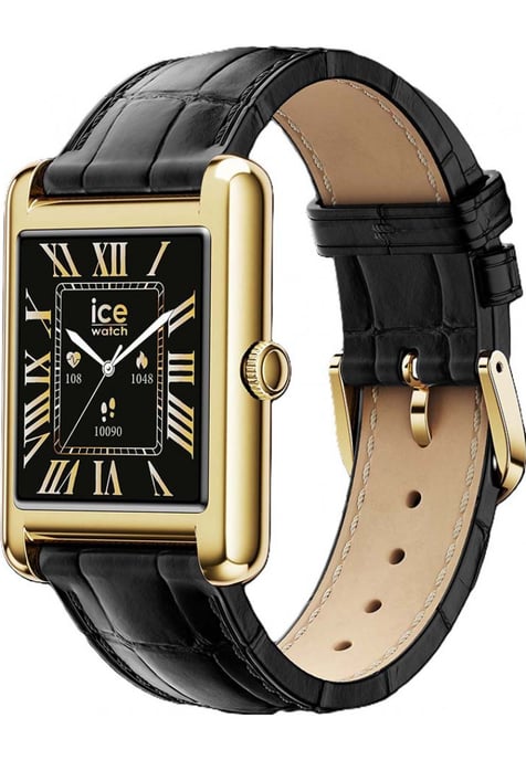Ice Watch Ice Smart Tk 2.0 - Gold - Black Croco Schwarz Unisex Armbanduhr 025285 - - Image 2