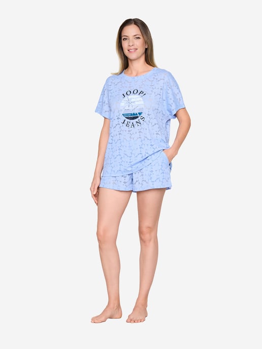 JOOP! Jeans Damen Pyjamaoberteil Allover LaceSchlafshirt, Pyjama Shirt, Nachtshirt - Image 6