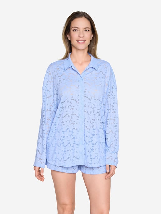 JOOP! Jeans Damen Pyjamaoberteil Allover LaceSchlafshirt, Pyjama Shirt, Nachtshirt - Image 2
