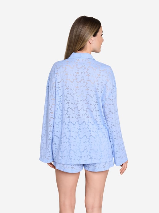 JOOP! Jeans Damen Pyjamaoberteil Allover LaceSchlafshirt, Pyjama Shirt, Nachtshirt - Image 3