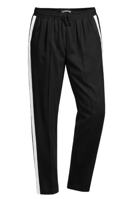 Schwarze Trainingshose mit Seitenstreifen – Moderne, elegante Freizeitpassform - Image 1