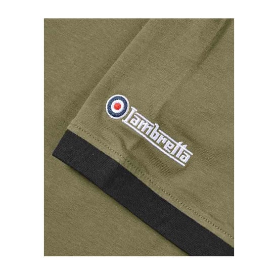 Lambretta - T-Shirt Ringer-Stil für Herren (Khaki) - Image 4