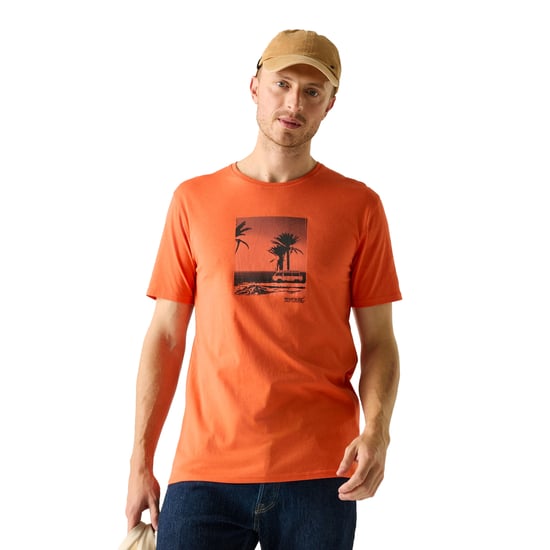Regatta - "Cline IX" T-Shirt für Herren (Tigerlilien-Orange) - Image 5