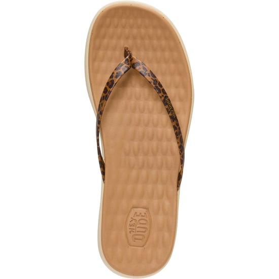 HEYDUDE Maui Breeze Polyurethan Damen Tan Leopard Flip-Flops - Image 5